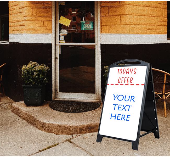 Economy white dry erase frame - Premium printing and custom designs for businesses and events.