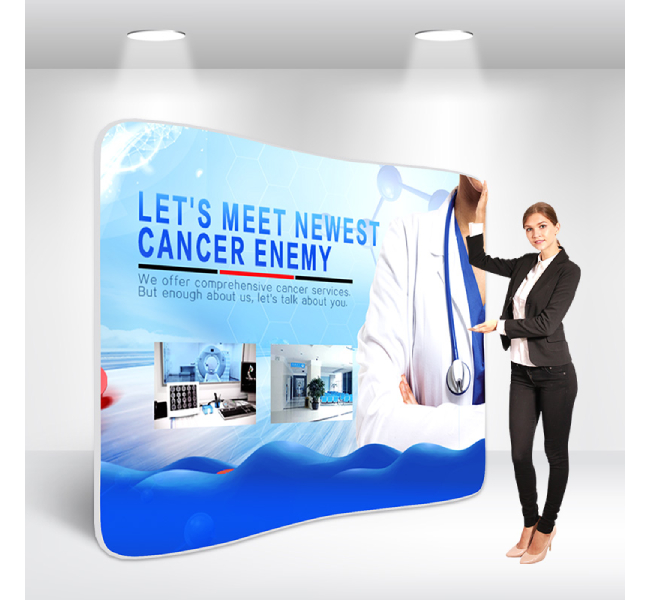 Ez tube backdrop curve - Premium printing and custom designs for businesses and events.