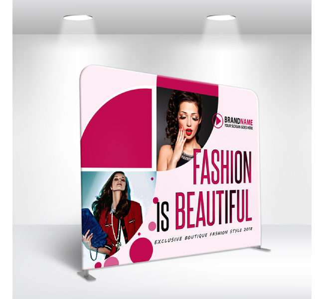 Ez tube backdrop straight - Premium printing and custom designs for businesses and events.