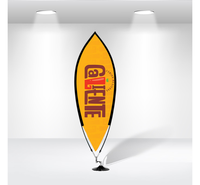 Leaf banner flag - Premium printing and custom designs for businesses and events.