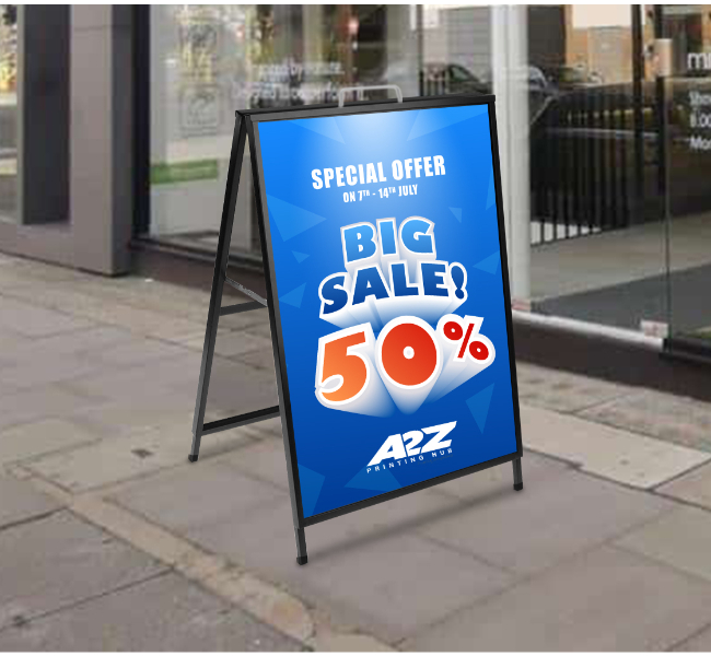 Metal a frames - Premium printing and custom designs for businesses and events.