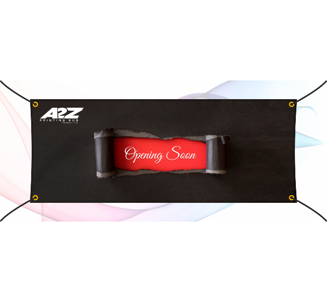 Opening soon banners - Premium printing and custom designs for businesses and events.