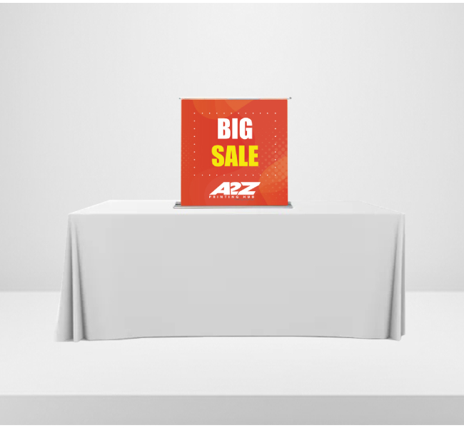 Silverstep tabletop retractable banner stand - professional portable display