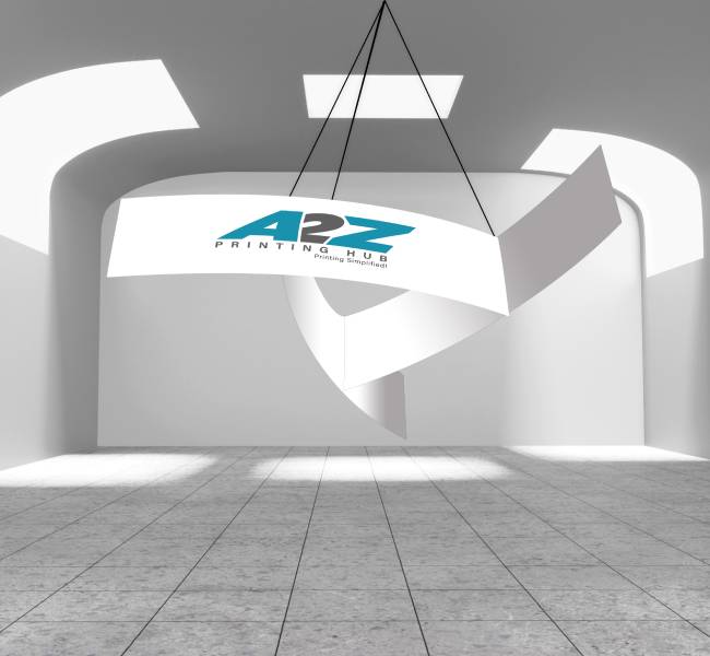 Skytube hanging banners pinwheel - Premium printing and custom designs for businesses and events.