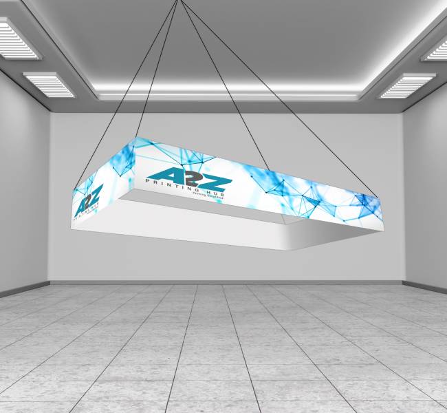 Skytube hanging banners rectangle - Premium printing and custom designs for businesses and events.