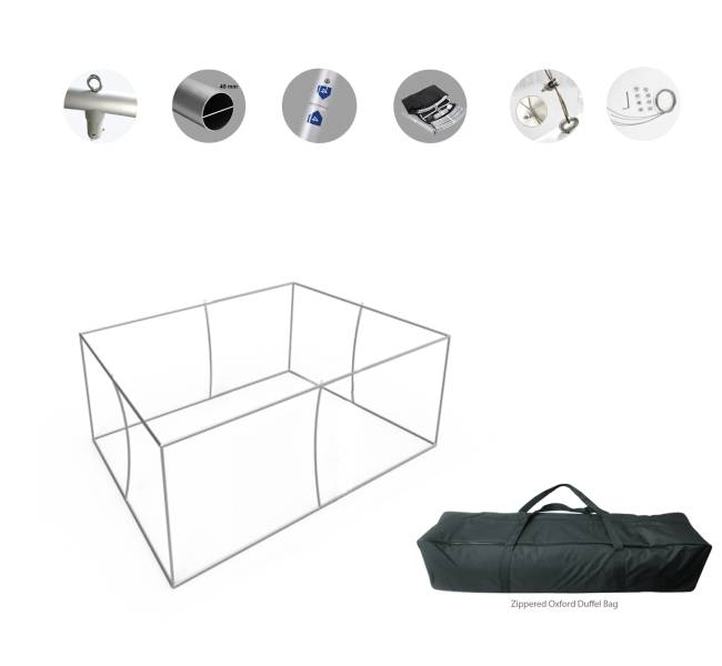 Skytube hanging banners rectangle cube - Premium printing and custom designs for businesses and events.