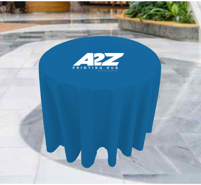Standard Round Table Cover - Customizable table cover for formal settings