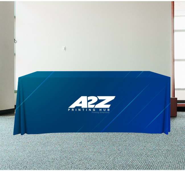 Standard table covers 4 sided - Premium printing and custom designs for businesses and events.