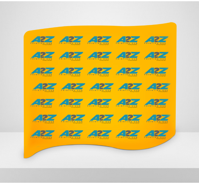 Step repeat ez tube backdrop s shape - Premium printing and custom designs for businesses and events.