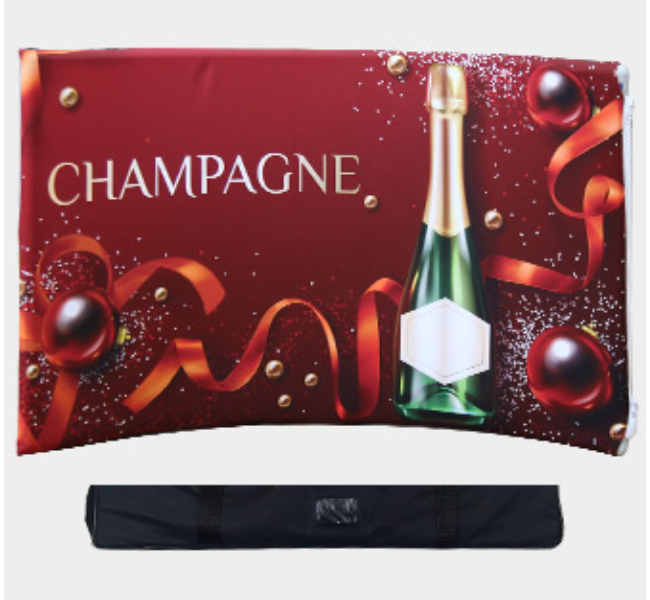 Tabletop tension fabric display - Premium printing and custom designs for businesses and events.