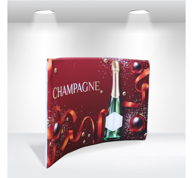 Tabletop tension fabric display - Premium printing and custom designs for businesses and events.
