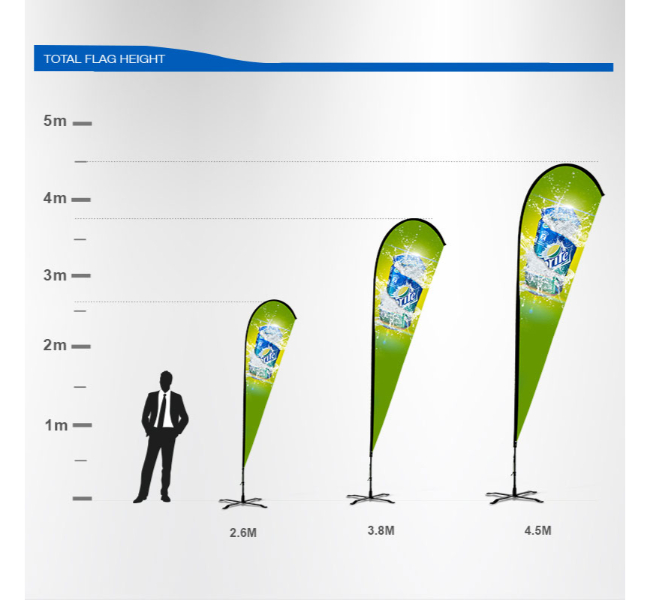 Custom Outdoor Teardrop Flag - Stylish and effective advertising