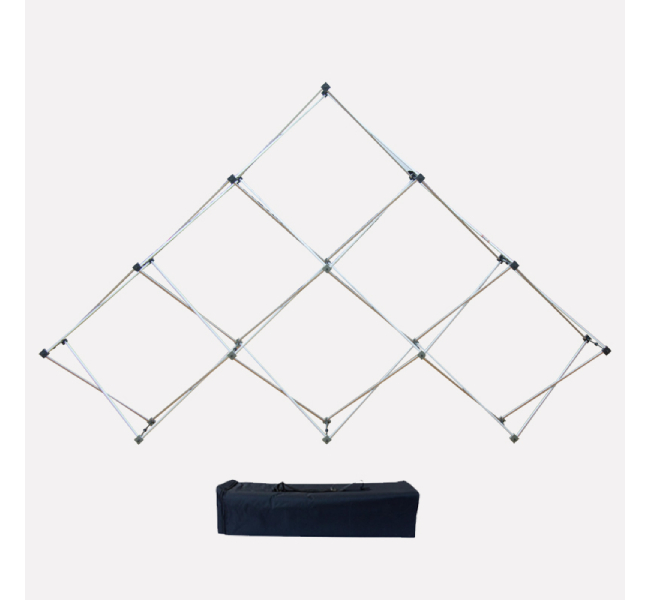 Triangular Table Top Pop-Up Display - Compact Design