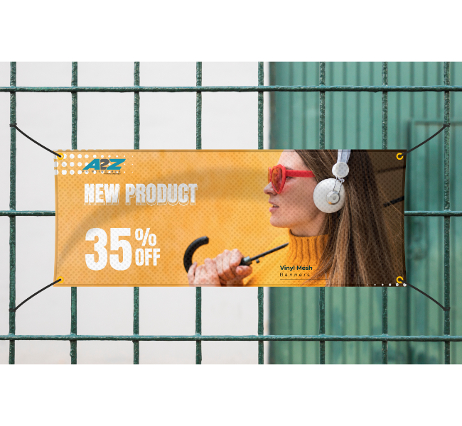 Vinyl mesh banners - Premium printing and custom designs for businesses and events.